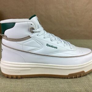 Reebok‎ Mid Sneakers Women 6.5 White Indoor Court Classic Basketball Shoes NEW